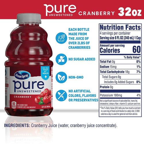 cranberry juice unswetened
